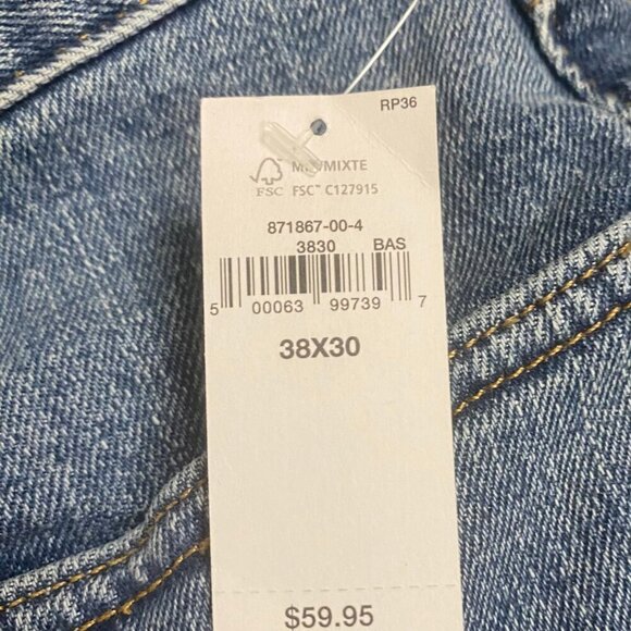 GAP Men’s 38x30 Straight Leg Blue Jeans – Classic Everyday Denim - Picture 11 of 11